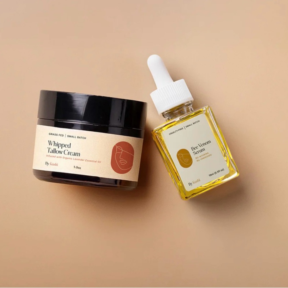 Whipped Tallow Cream and Bee Venom Serum Set